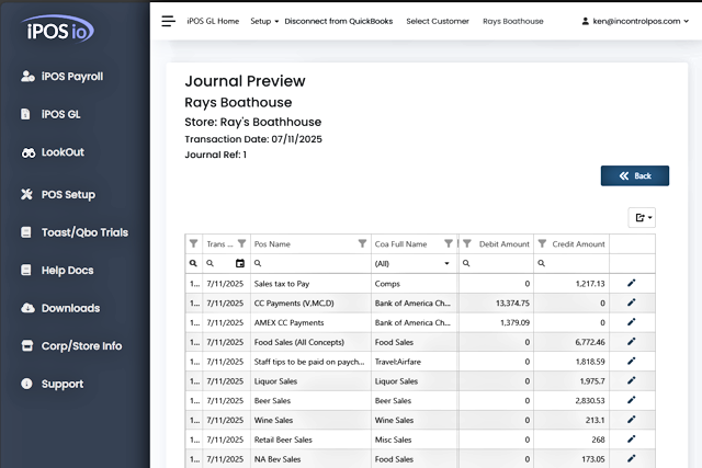 iPOSio GL application